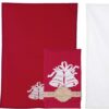 Canovaccio ricamato Blanc Mariclo Christmas Collection rosso 50x70 cm
