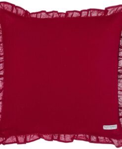 Cuscino Blanc Mariclo Infinity Bordeaux con galettina 45x45 cm