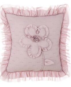 Copricuscino con gala Blanc Mariclo Summer Flowers Collection 40x40 cm