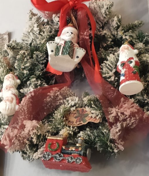Babbo 4 Natale.Set 4 Decorazioni Assortite Blanc Mariclo Caro Babbo Natale Collection Blanc Mariclo Reggio Emilia