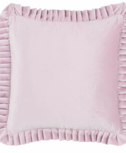 Cuscino con gala Blanc Mariclo Le Chic Collection 50x50 cm Rosa