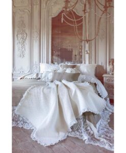 Trapuntino fondo letto cotone Blanc Mariclo 100x200 cm Giselle Collection Grigio/Tortora