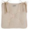 Cuscino sedia polifilled 40x40 cm Infinity Blanc Mariclo Naturale