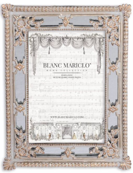 Porta foto Blanc Mariclò Cavaliere della rosa Collection H 24,6 cm