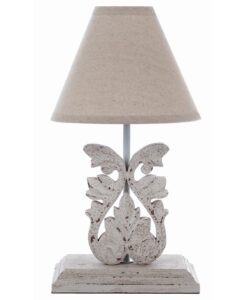Base lume con paralume Blanc Mariclo Euridice Collection L 19 x P 19 x H 34 cm