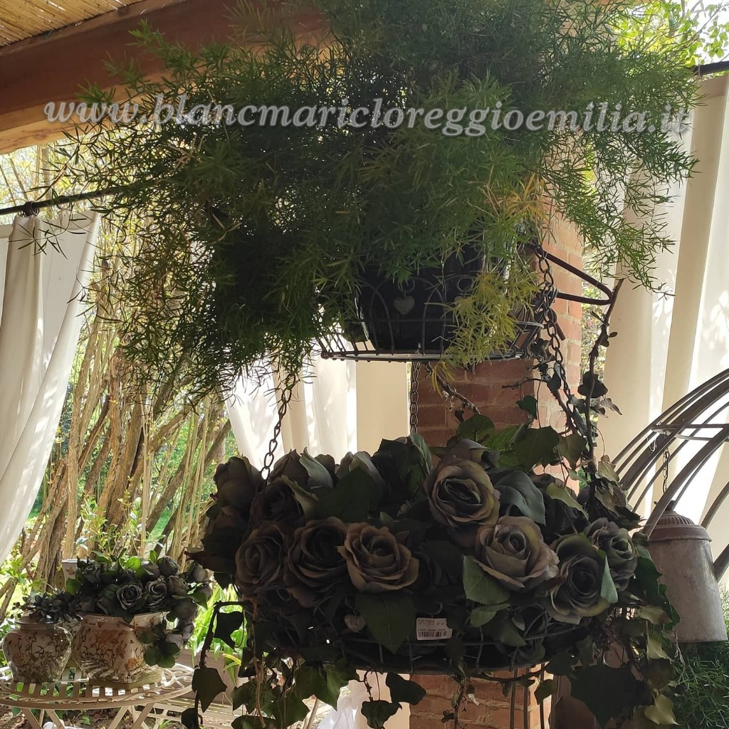 Porta piante da appendere in ferro Blanc Mariclò Cuore a cuore Collection H  91 cm - Blanc MariClo' Reggio Emilia