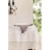 Tovaglia misto lino con doppia gala Blanc Mariclo Frill Collection Bianco latte