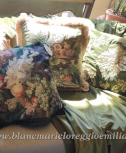 Cuscino in velluto con frange 45 x 45 cm Pinacoteca Collection