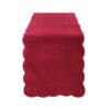 Runner Blanc Mariclo Carmen Collection Rosso Bordeaux