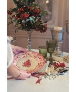 Servizio piatti Blanc Mariclo Diana Rose Christmas