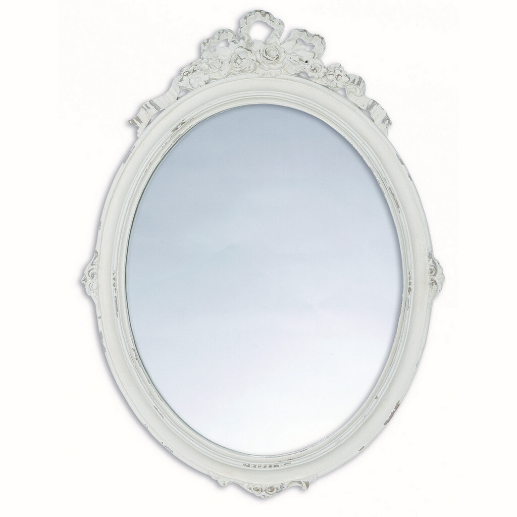 Specchio ovale Blanc Mariclo Cavaliere della Rosa Collection H 33