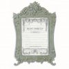 Porta foto Blanc Mariclo Cavaliere della Rosa Collection H 28,5 cm grigio polvere