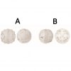 Decoro sfera Blanc Mariclo Cavaliere della Rosa Collection H 7,5 cm