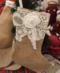 Calza di Natale Yuta Blanc Mariclo Collection Crochet