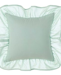 Cuscino arredo con galetta Blanc Mariclò Infinity Verde Chiaro 45x45 cm