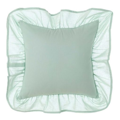 Cuscino arredo con galetta Blanc Mariclò Infinity Verde Chiaro 45x45 cm