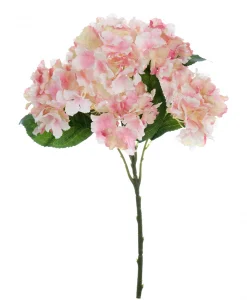 Bouquet ortensia artificiale Blanc Mariclo colore rosa chiaro H 57 cm