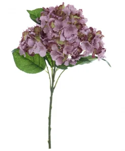 Bouquet ortensia artificiale Blanc Mariclo colore glicine H 57 cm