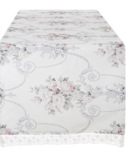 Runner Blanc Mariclo Vintage Floral Collection