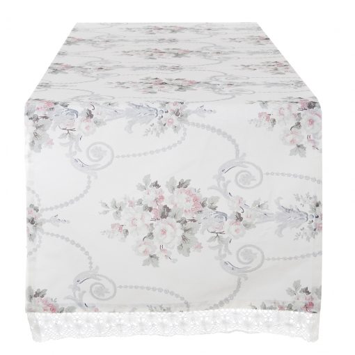 Runner Blanc Mariclo Vintage Floral Collection