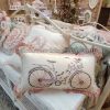 Cuscino Blanc Mariclo con decoro bicicletta Sentimento Collection