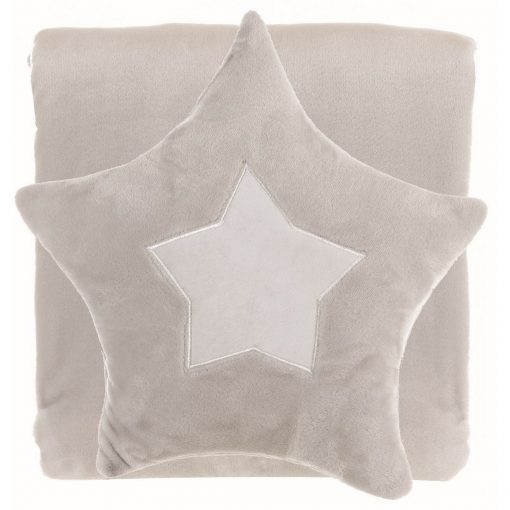 Plaid Blanc Mariclo 100x75 cm con cuscino a stella