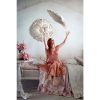 Cuscino con gala in pizzo Blanc Mariclo Romantic Lace 45x45 cm Colore Rosa