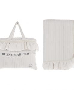 Boutis matrimoniale con gala Blanc Mariclo Sweet Dreams Naturale