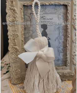 Tenda misto lino con volant colore beige 140x290cm. Blanc Mariclo' – MIRIAM  HOME: Shabby Chic & Country Style