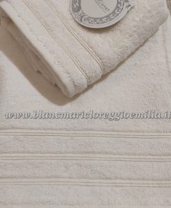 Coppia spugna Blanc Mariclo Infinity Collection Avorio 500 gsm