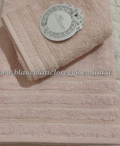 Coppia spugna Blanc Mariclo Infinity Collection Rosa chiaro 500 gsm