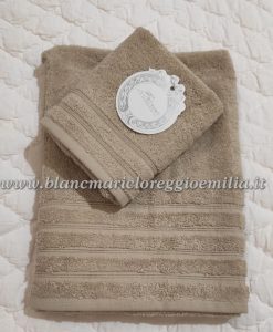 Coppia spugna Blanc Mariclo Infinity Collection Beige 500 gsm