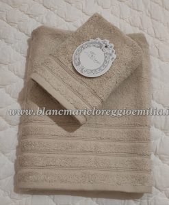 Coppia spugna Blanc Mariclo Infinity Collection Beige chiaro 500 gsm