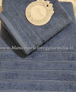 Coppia spugna Blanc Mariclo Infinity Collection Azzurro 500 gsm