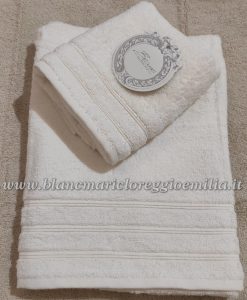 Coppia spugna Blanc Mariclo Infinity Collection Avorio 500 gsm