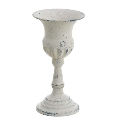 Vaso porta candela Blanc Mariclò Heritage Collection h 24 cm