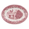 Vassoio ovale Blanc Mariclo Canto di Natale Lunghezza 35,5 cm