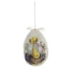 Decoro uovo di Pasqua Blanc Mariclo Gabbietta con pulcini altezza 12,5 cm