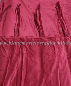 Tenda velluto Rosso Blanc Mariclo con lacci Morbido Sonno 150x290 cm
