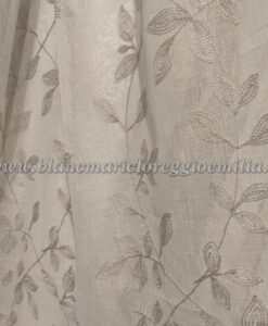 Tenda ricamata Blanc Mariclo Spring Time Collection 150x290 cm Grigio