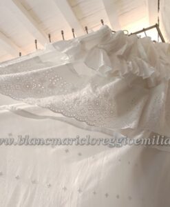 Tenda Sangallo con volant Blanc Mariclo 140x290 cm