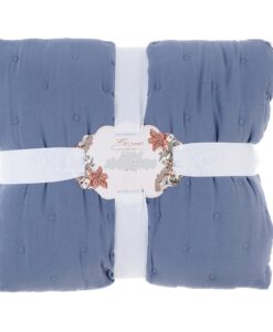 Boutis matrimoniale Blanc Mariclo Topazio Collection Colore Azzurro
