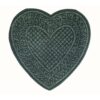 Tovaglietta cuore boutis Blanc Mariclo Carmen Collection Verde 40x42 cm