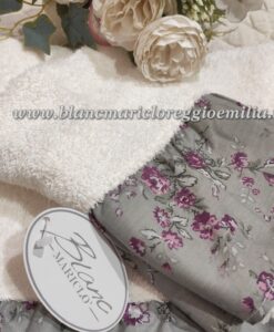 Coppia spugna Blanc Mariclo Primerose Collection 40x60+60x110 cm