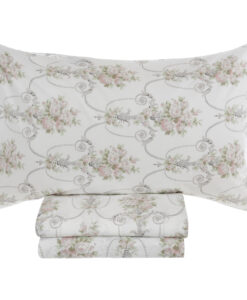 Completo letto 1 piazza Blanc Mariclo Vintage Floral Collection Bianco