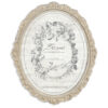 Porta foto ovale Blanc Mariclò Gipsoteca Collection H 30 cm