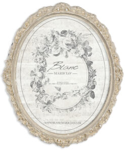Porta foto ovale Blanc Mariclò Gipsoteca Collection H 30 cm