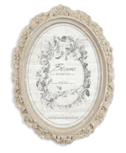 Porta foto ovale Blanc Mariclò Gipsoteca Collection H 22 cm