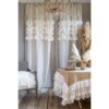 Tenda misto lino Blanc Mariclo Dentelle Collection 140x290 cm Avorio