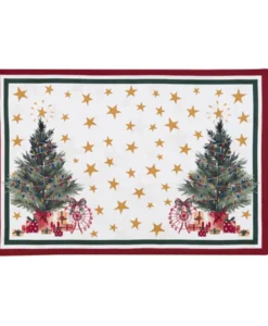 Tovaglietta Blanc Mariclo Natale Italiano Collection 35x48 cm Alberi di Natale